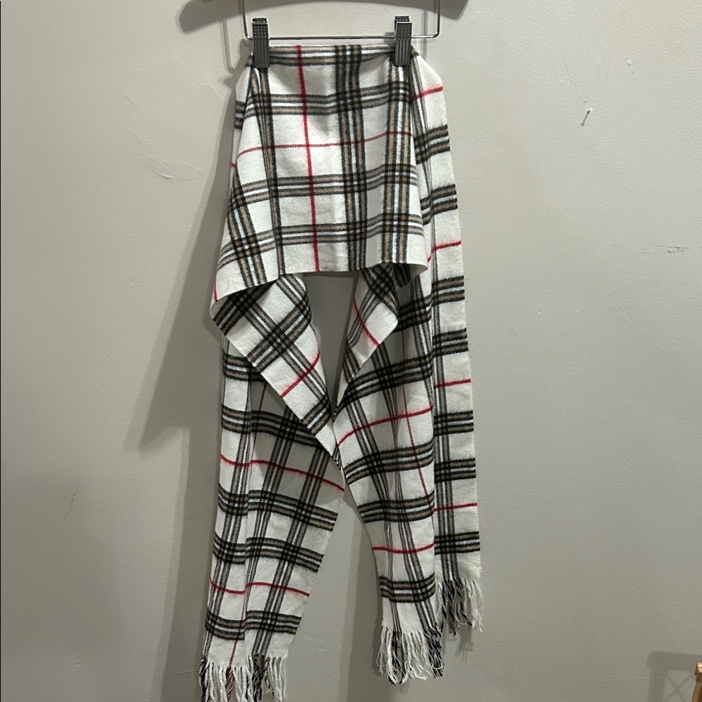 Plaid Fringe Men's Scarf